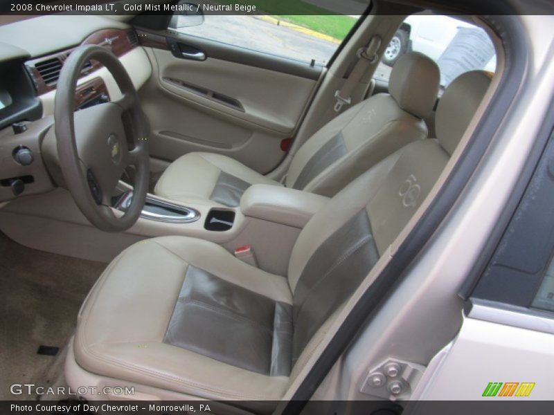 Gold Mist Metallic / Neutral Beige 2008 Chevrolet Impala LT