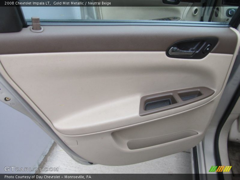 Gold Mist Metallic / Neutral Beige 2008 Chevrolet Impala LT