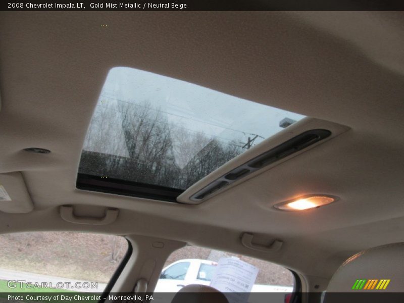 Gold Mist Metallic / Neutral Beige 2008 Chevrolet Impala LT