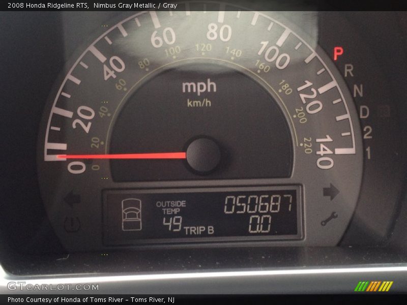 Nimbus Gray Metallic / Gray 2008 Honda Ridgeline RTS