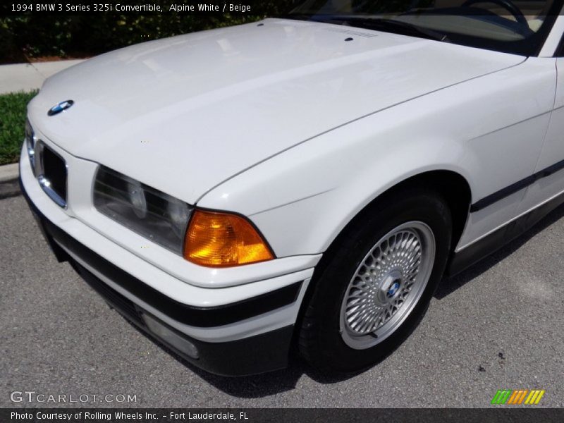 Alpine White / Beige 1994 BMW 3 Series 325i Convertible