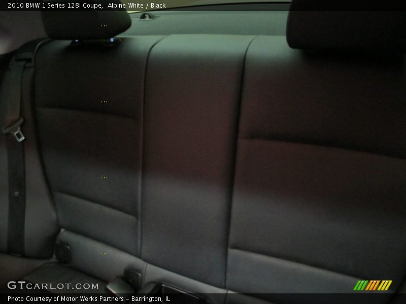 Alpine White / Black 2010 BMW 1 Series 128i Coupe