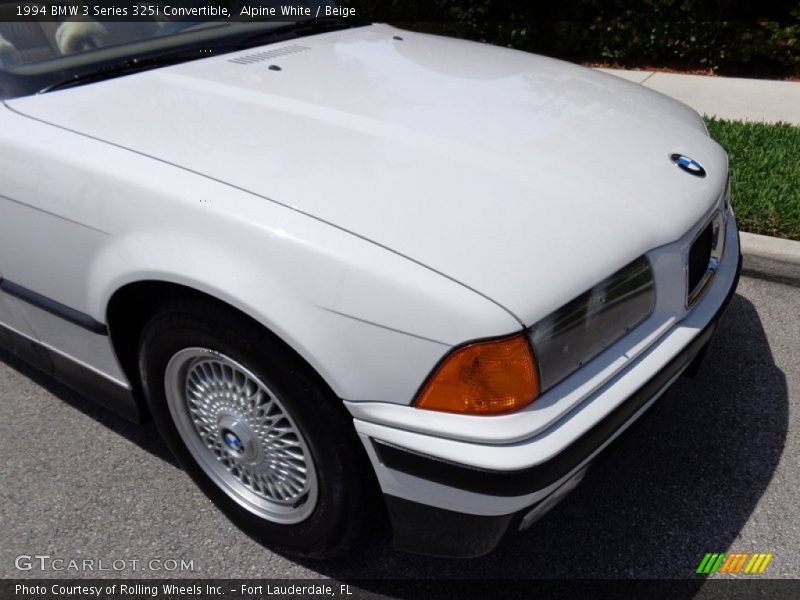 Alpine White / Beige 1994 BMW 3 Series 325i Convertible