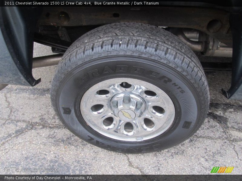 Blue Granite Metallic / Dark Titanium 2011 Chevrolet Silverado 1500 LS Crew Cab 4x4