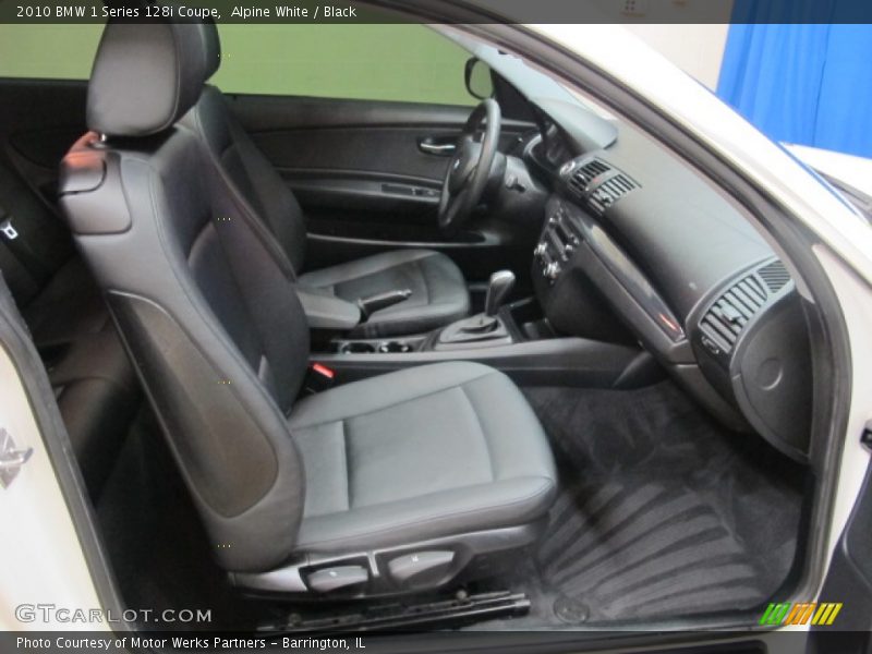 Alpine White / Black 2010 BMW 1 Series 128i Coupe