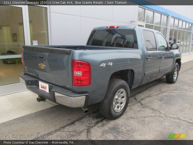 Blue Granite Metallic / Dark Titanium 2011 Chevrolet Silverado 1500 LS Crew Cab 4x4