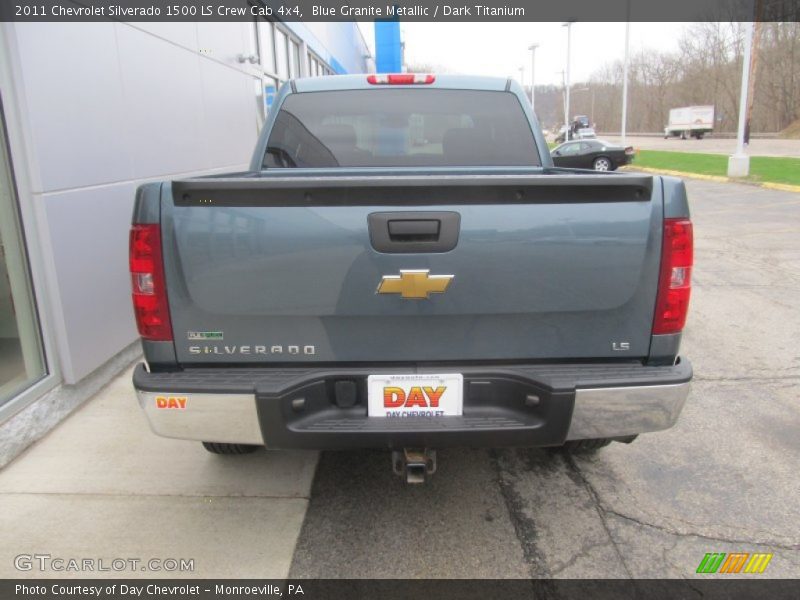 Blue Granite Metallic / Dark Titanium 2011 Chevrolet Silverado 1500 LS Crew Cab 4x4