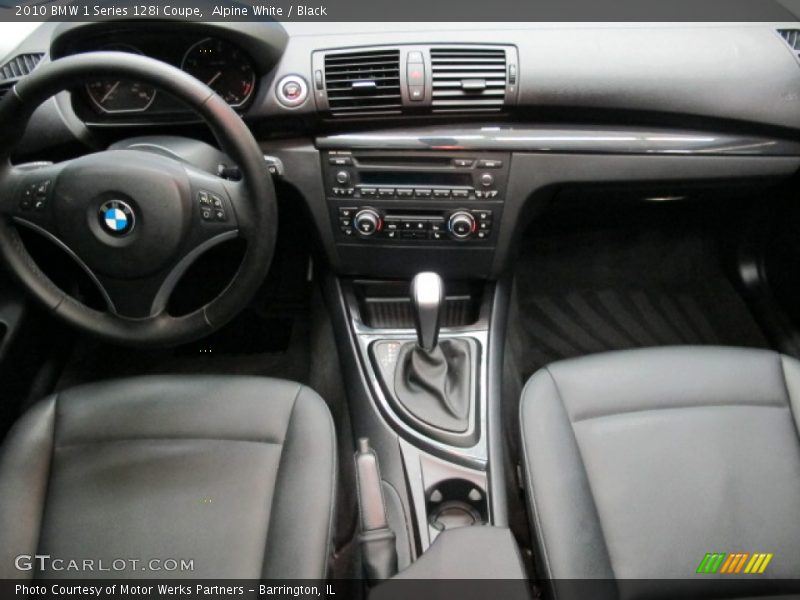 Alpine White / Black 2010 BMW 1 Series 128i Coupe