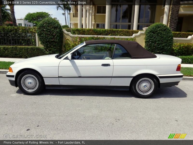 Alpine White / Beige 1994 BMW 3 Series 325i Convertible