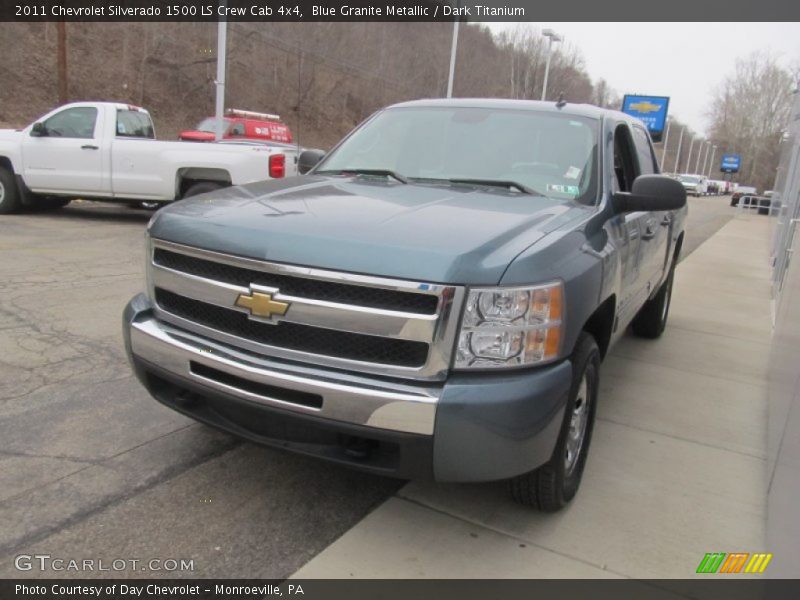 Blue Granite Metallic / Dark Titanium 2011 Chevrolet Silverado 1500 LS Crew Cab 4x4