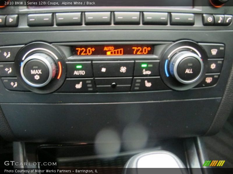 Alpine White / Black 2010 BMW 1 Series 128i Coupe