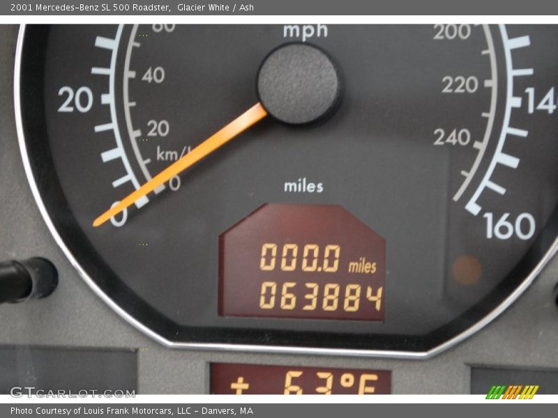 Glacier White / Ash 2001 Mercedes-Benz SL 500 Roadster