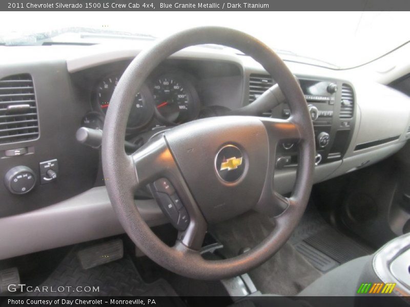 Blue Granite Metallic / Dark Titanium 2011 Chevrolet Silverado 1500 LS Crew Cab 4x4