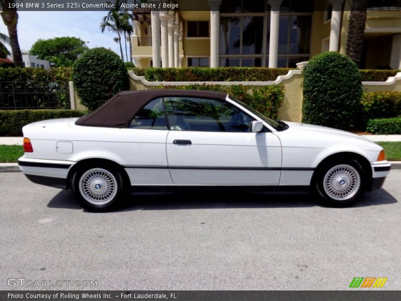 Alpine White / Beige 1994 BMW 3 Series 325i Convertible