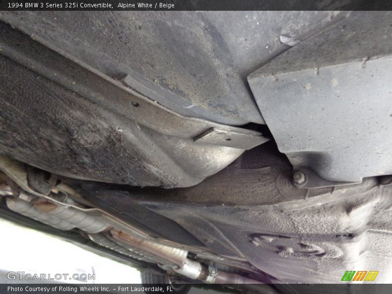 Undercarriage of 1994 3 Series 325i Convertible