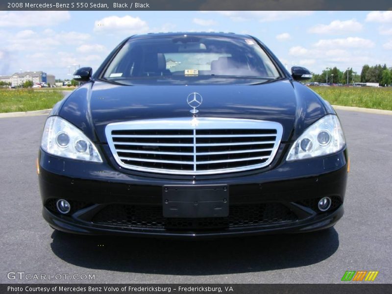 Black / Black 2008 Mercedes-Benz S 550 Sedan