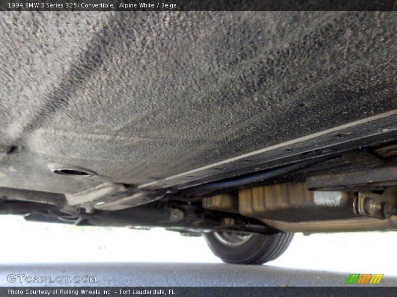 Undercarriage of 1994 3 Series 325i Convertible