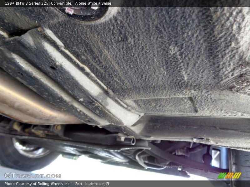 Undercarriage of 1994 3 Series 325i Convertible