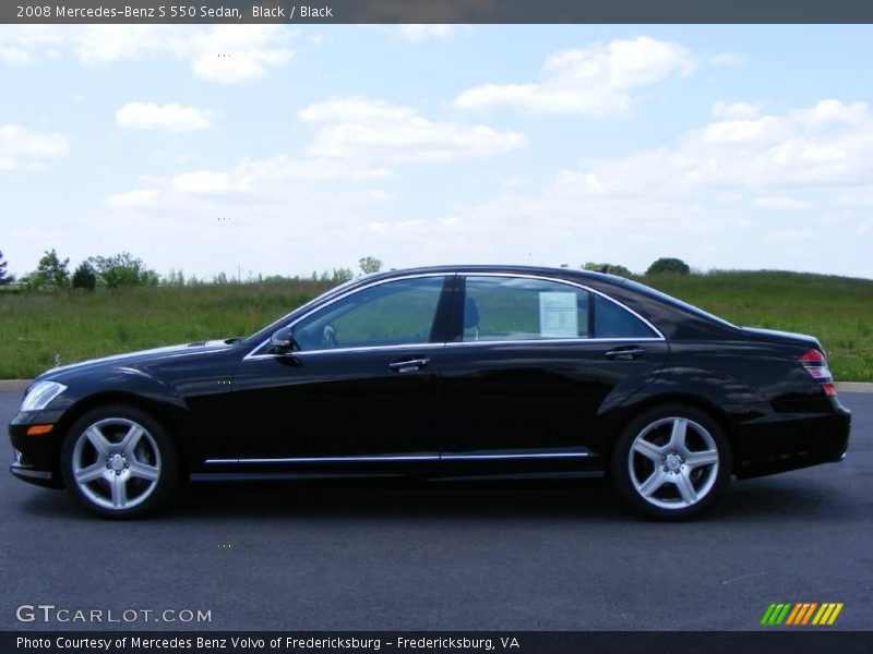 Black / Black 2008 Mercedes-Benz S 550 Sedan