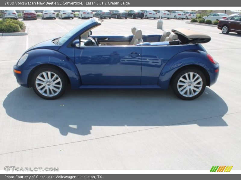 Laser Blue / Cream Beige 2008 Volkswagen New Beetle SE Convertible