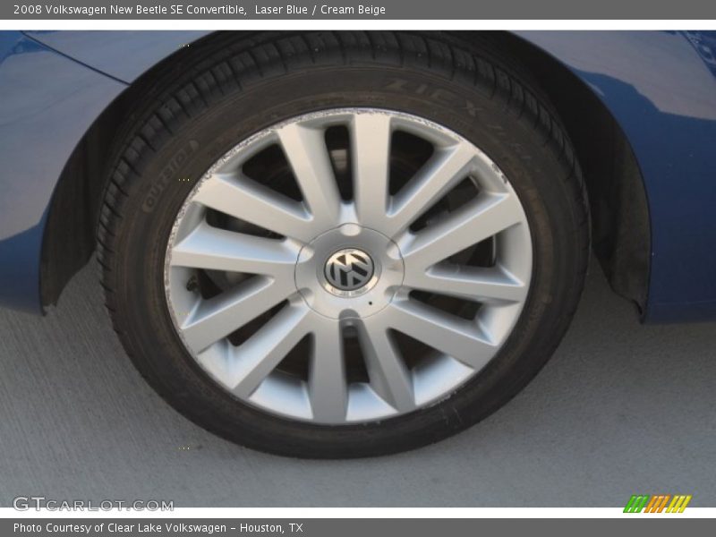 Laser Blue / Cream Beige 2008 Volkswagen New Beetle SE Convertible