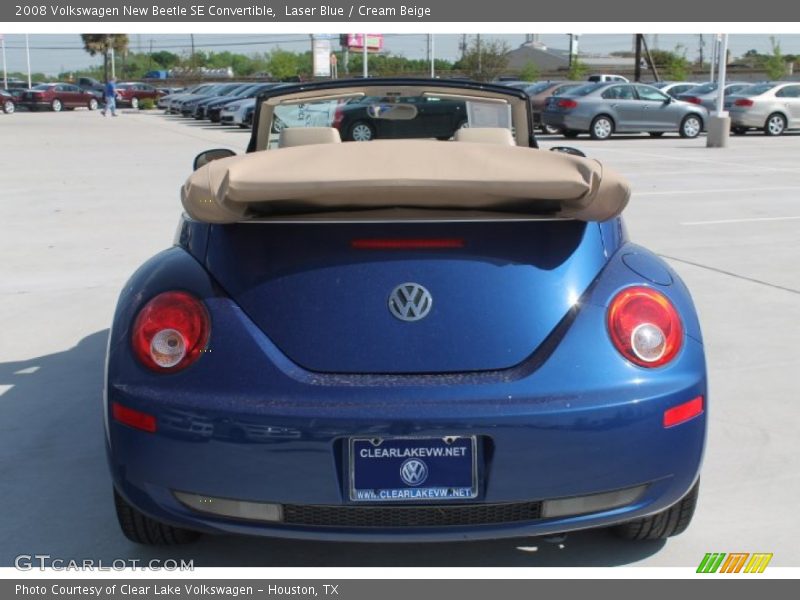 Laser Blue / Cream Beige 2008 Volkswagen New Beetle SE Convertible