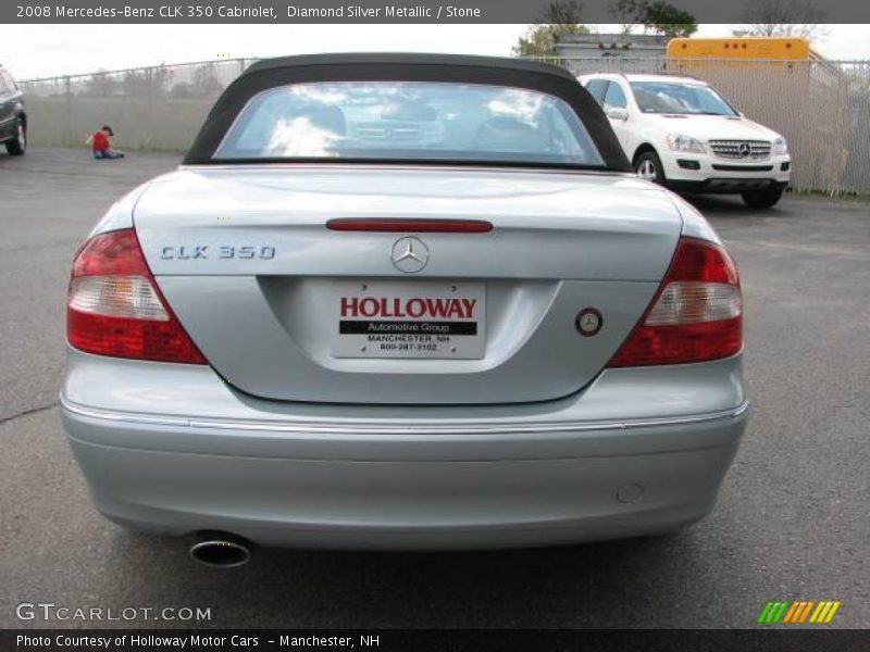 Diamond Silver Metallic / Stone 2008 Mercedes-Benz CLK 350 Cabriolet