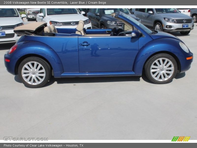 Laser Blue / Cream Beige 2008 Volkswagen New Beetle SE Convertible