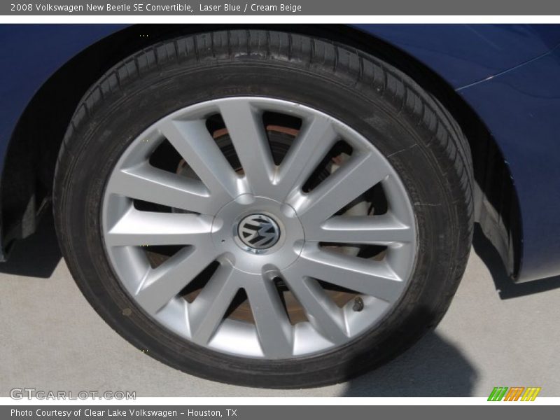 Laser Blue / Cream Beige 2008 Volkswagen New Beetle SE Convertible