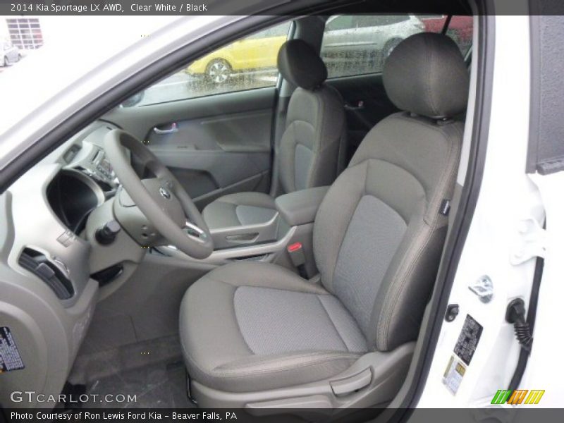 Clear White / Black 2014 Kia Sportage LX AWD