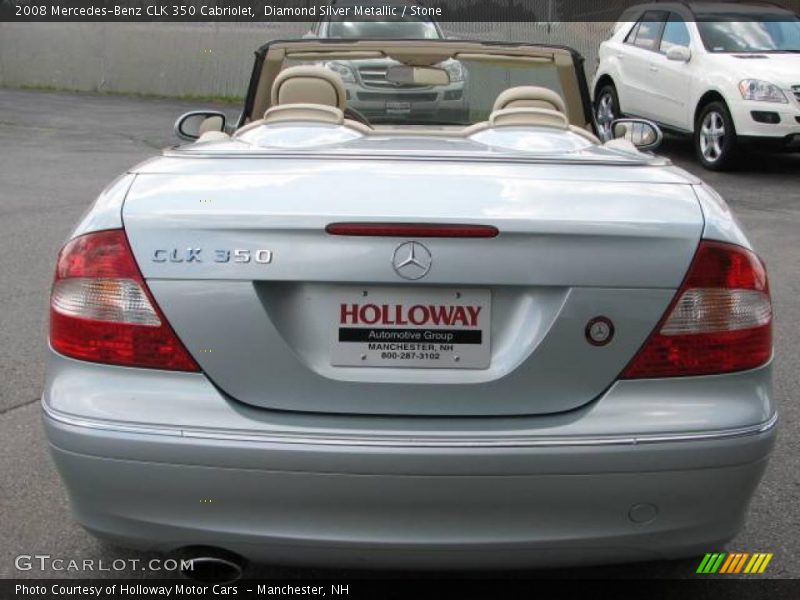 Diamond Silver Metallic / Stone 2008 Mercedes-Benz CLK 350 Cabriolet