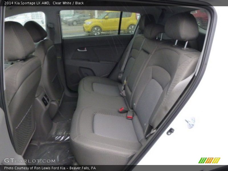 Clear White / Black 2014 Kia Sportage LX AWD