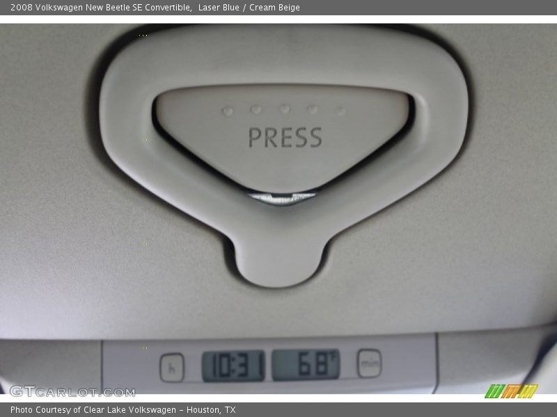 Laser Blue / Cream Beige 2008 Volkswagen New Beetle SE Convertible