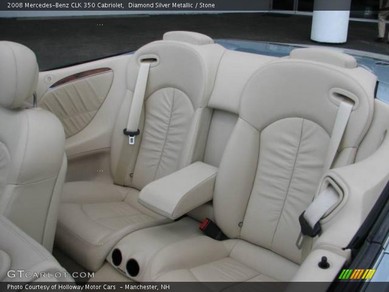 Diamond Silver Metallic / Stone 2008 Mercedes-Benz CLK 350 Cabriolet