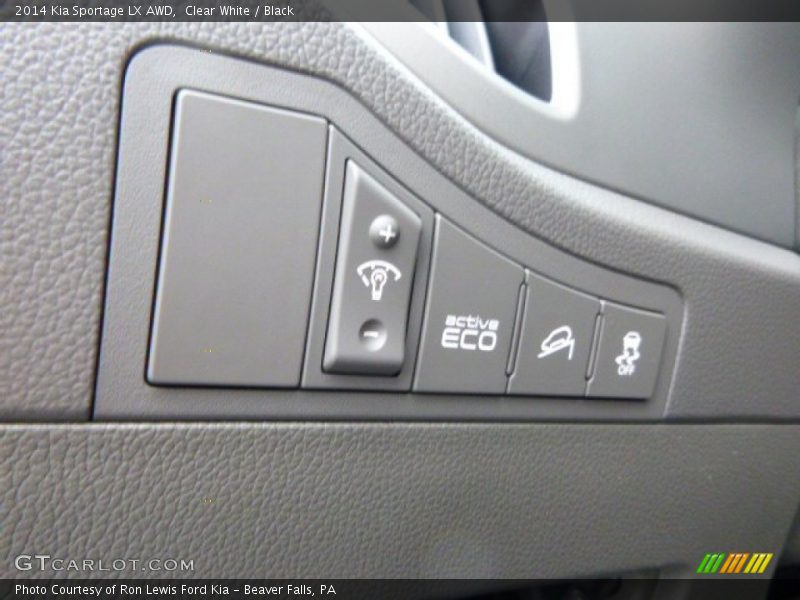 Clear White / Black 2014 Kia Sportage LX AWD