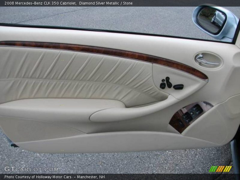 Diamond Silver Metallic / Stone 2008 Mercedes-Benz CLK 350 Cabriolet