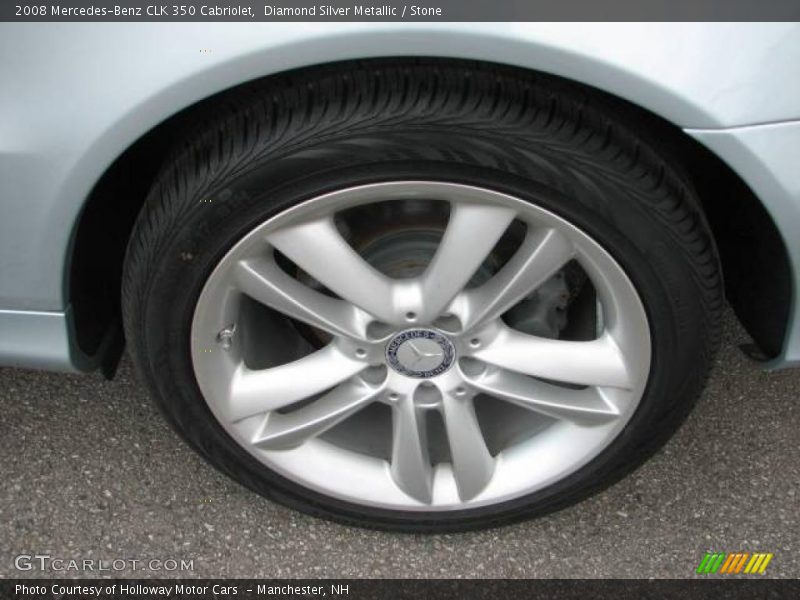 Diamond Silver Metallic / Stone 2008 Mercedes-Benz CLK 350 Cabriolet