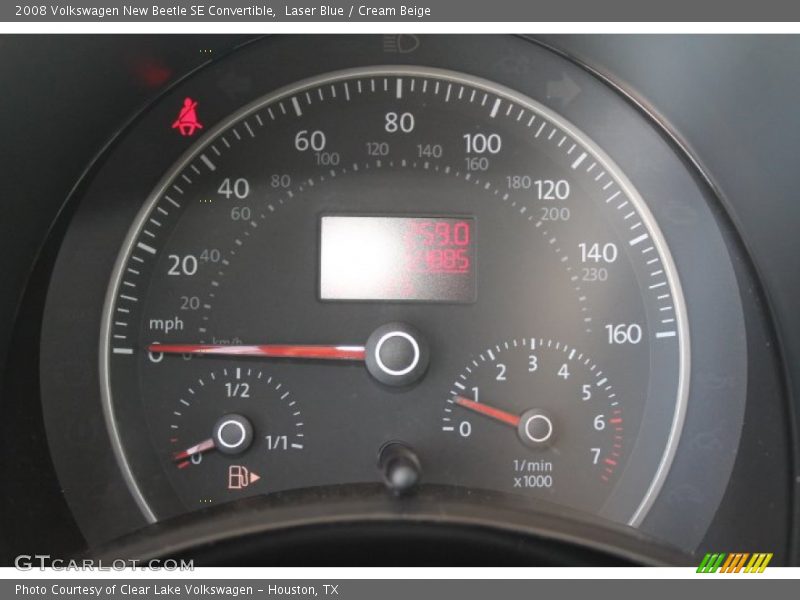 Laser Blue / Cream Beige 2008 Volkswagen New Beetle SE Convertible
