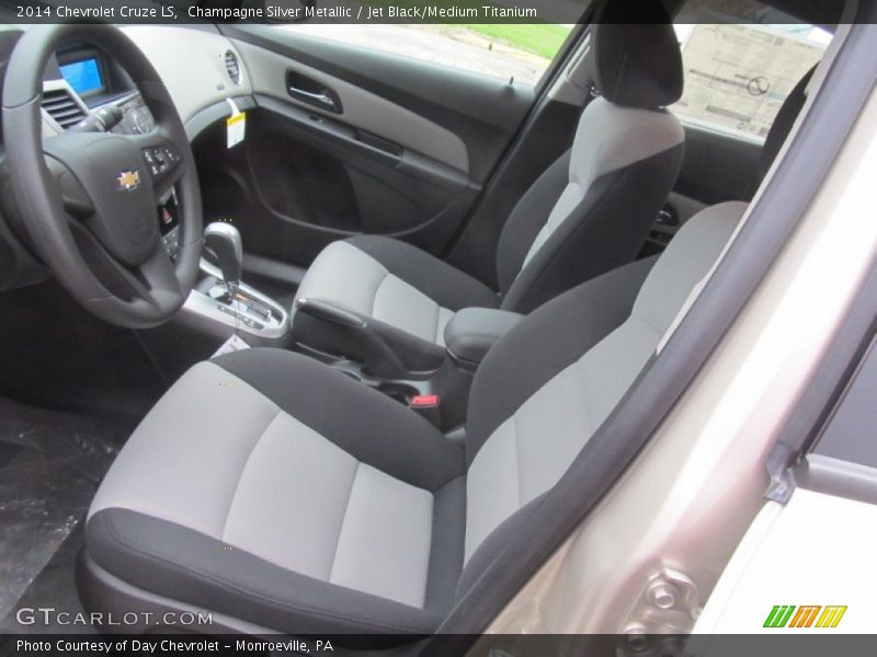 Champagne Silver Metallic / Jet Black/Medium Titanium 2014 Chevrolet Cruze LS