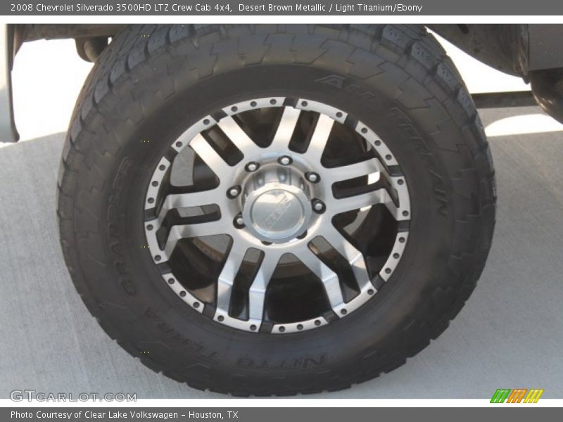 Desert Brown Metallic / Light Titanium/Ebony 2008 Chevrolet Silverado 3500HD LTZ Crew Cab 4x4