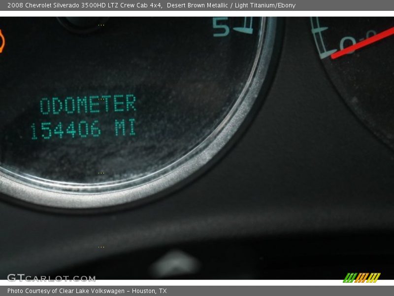 Desert Brown Metallic / Light Titanium/Ebony 2008 Chevrolet Silverado 3500HD LTZ Crew Cab 4x4