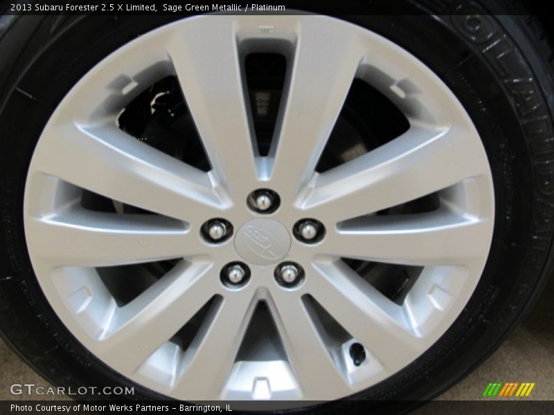 Sage Green Metallic / Platinum 2013 Subaru Forester 2.5 X Limited
