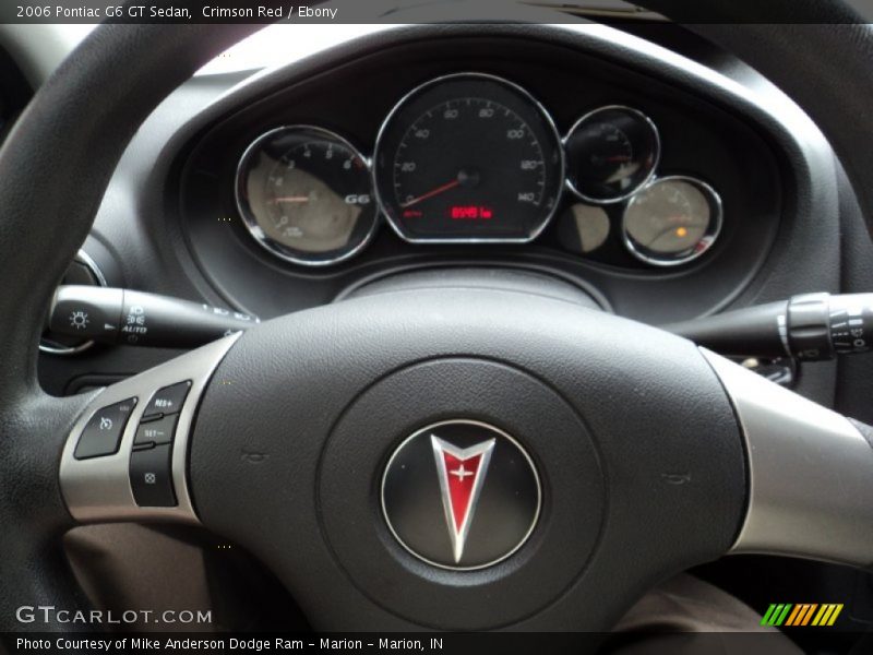 Crimson Red / Ebony 2006 Pontiac G6 GT Sedan