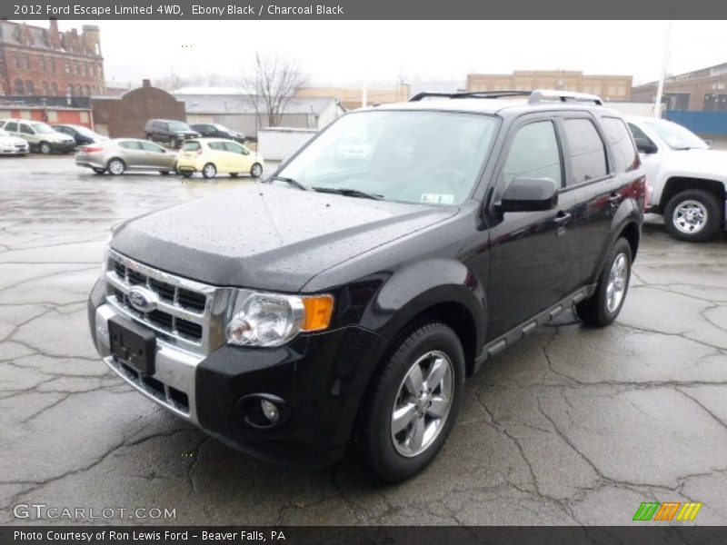 Ebony Black / Charcoal Black 2012 Ford Escape Limited 4WD