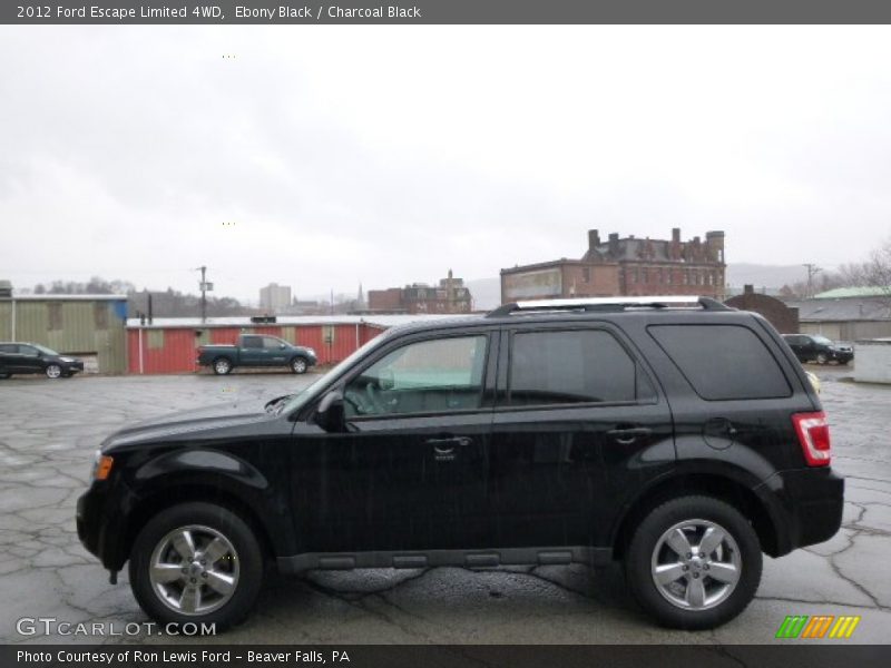 Ebony Black / Charcoal Black 2012 Ford Escape Limited 4WD