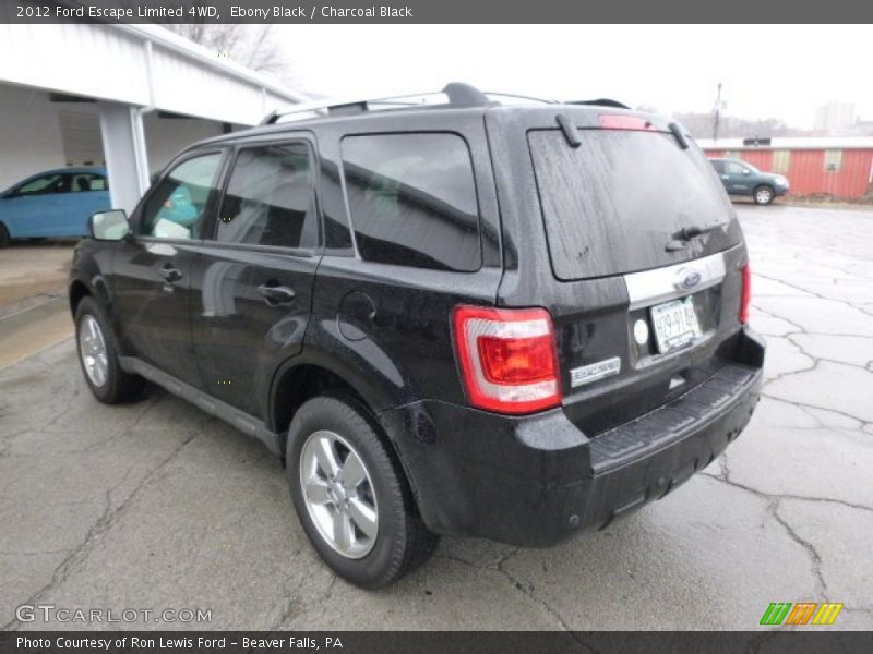 Ebony Black / Charcoal Black 2012 Ford Escape Limited 4WD