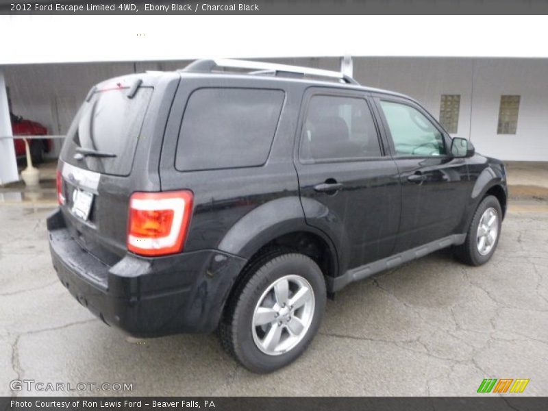 Ebony Black / Charcoal Black 2012 Ford Escape Limited 4WD