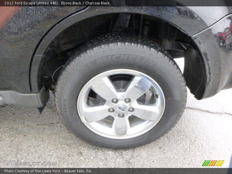 Ebony Black / Charcoal Black 2012 Ford Escape Limited 4WD