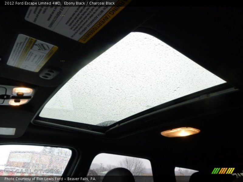 Ebony Black / Charcoal Black 2012 Ford Escape Limited 4WD