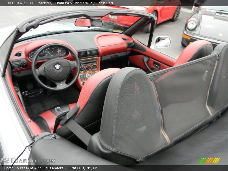 Titanium Silver Metallic / Tanin Red 2001 BMW Z3 3.0i Roadster